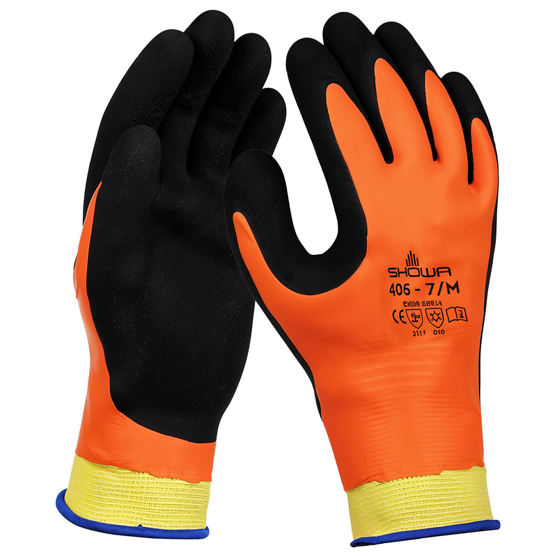 Nylon-Kälteschutz-Handschuhe | Kontaktkälte: Basis | EN 511: 010 | Kat II | Latex-Schaum-Beschichtung | SHOWA™ 406