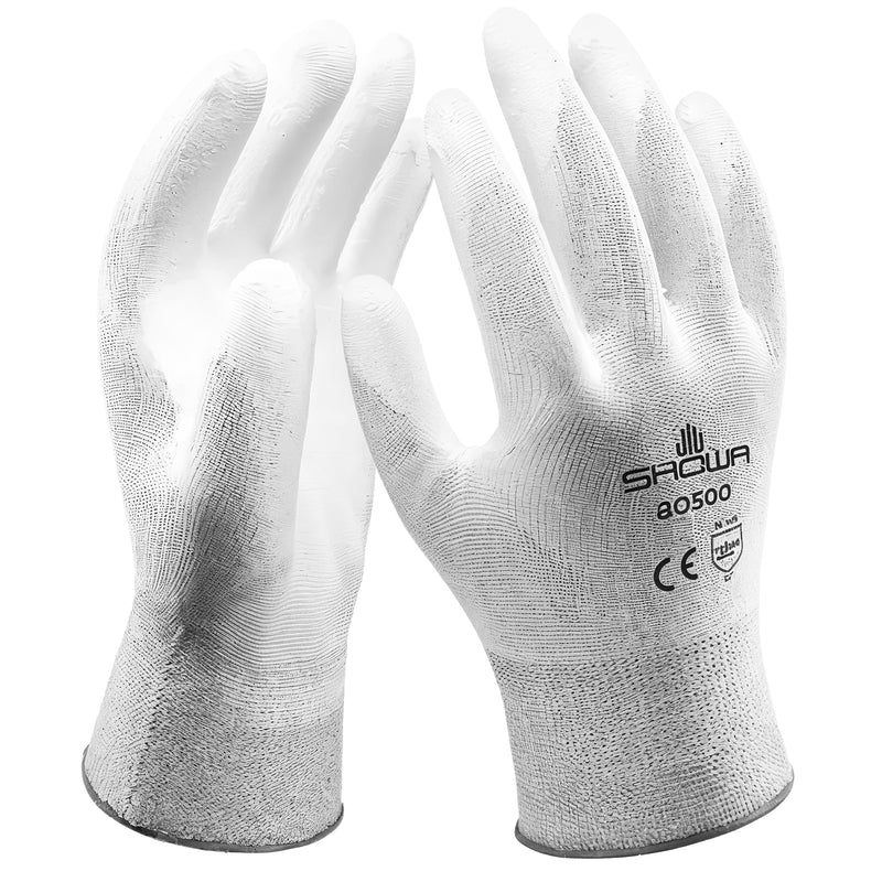 Nylon-Arbeitshandschuhe | Kat II | PU-Beschichtung | atmungsaktiv | latexfrei | extra leicht | SHOWA™ BO500W