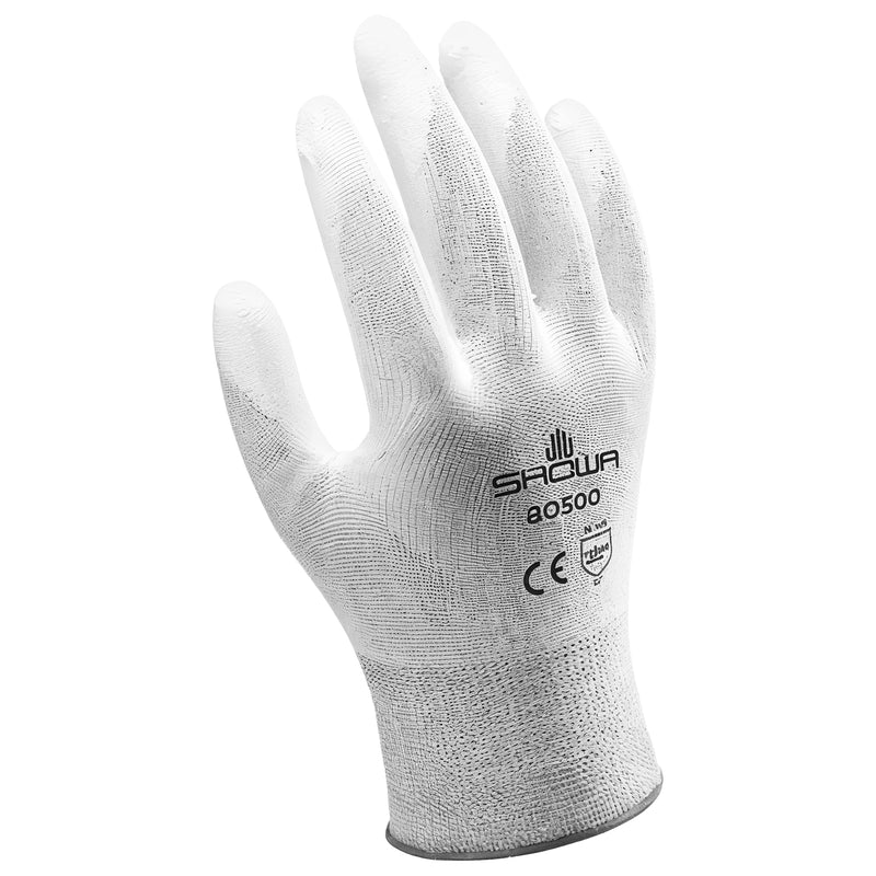Nylon-Arbeitshandschuhe | Kat II | PU-Beschichtung | atmungsaktiv | latexfrei | extra leicht | SHOWA™ BO500W