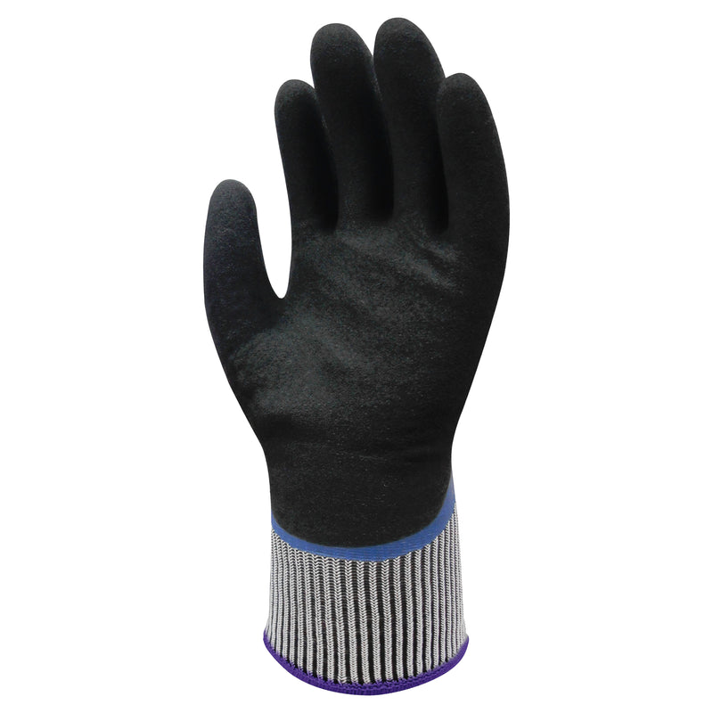 Acryl-Polyester-Kälteschutzhandschuhe | Schnittschutz Stufe B | Kat II | Nitril-Vollbeschichtung | Kontaktkälte Stufe 2 | Wonder Grip® WG-538 FREEZE FLEX PLUS