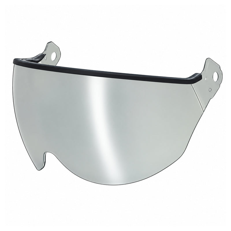KASK V2 Plus Schutzvisier, Silber/verspiegelt, schräge Vorderansicht