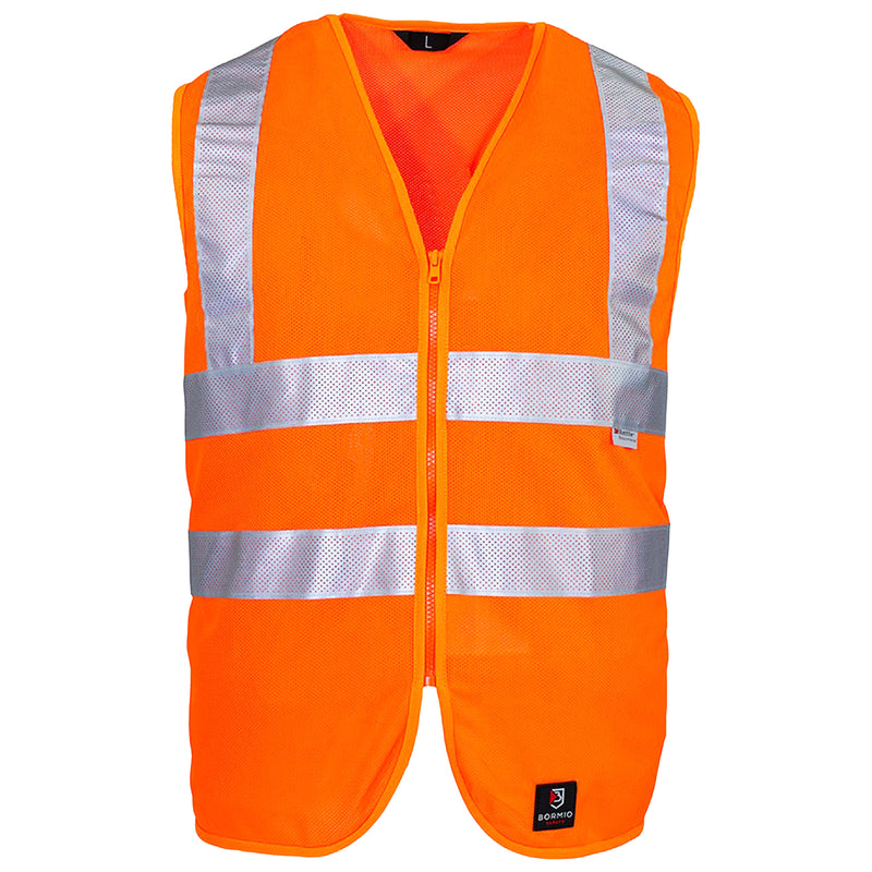 Warnschutz Weste | Klasse 2 | PE | luftdurchlässiges Netzgewebe | 120 g/m² | Bormio Safety Napf