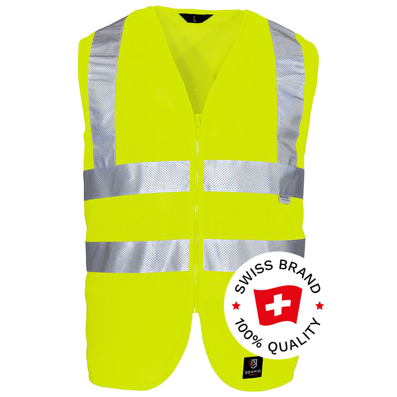 Warnschutz Weste | Klasse 2 | PE | luftdurchlässiges Netzgewebe | 120 g/m² | Bormio Safety Napf