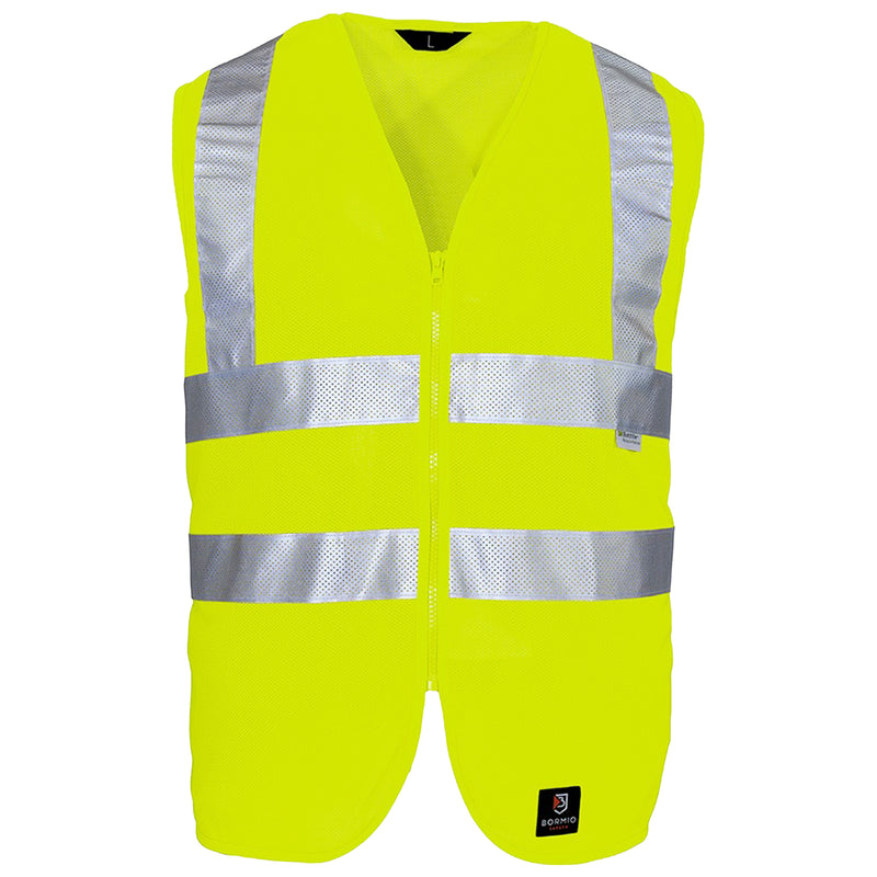 Warnschutz Weste | Klasse 2 | PE | luftdurchlässiges Netzgewebe | 120 g/m² | Bormio Safety Napf