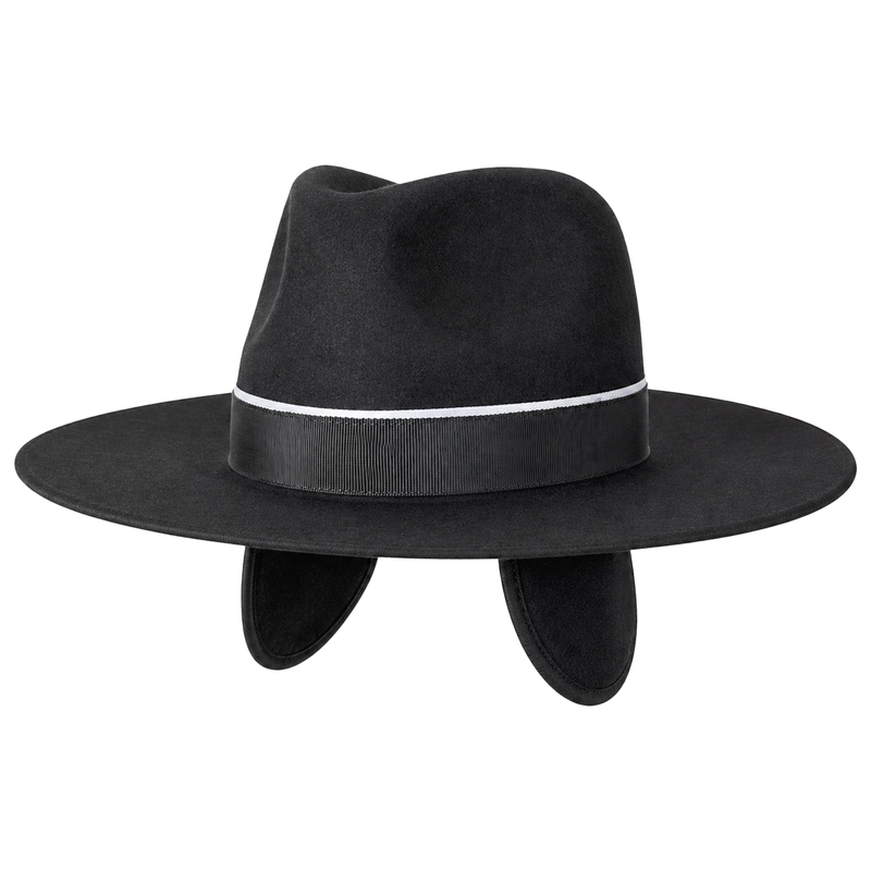 Filzhut | 100% Wollfilz | wasser- & schmutzabweisend | 360° Reflexband | Fleece-Ohrenwärmer | Made in Switzerland | Bormio Spirit Joran