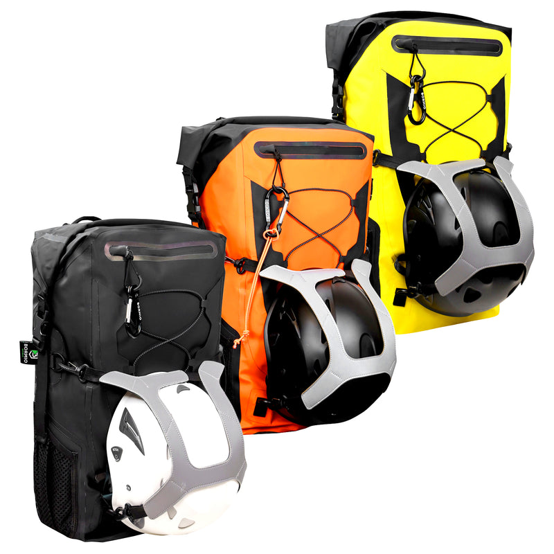 Baurucksack 35L | wasserdicht | PVC Tarpaulin 500D | Rolltop | mit Helmhalterung | Bormio Spirit Eskil