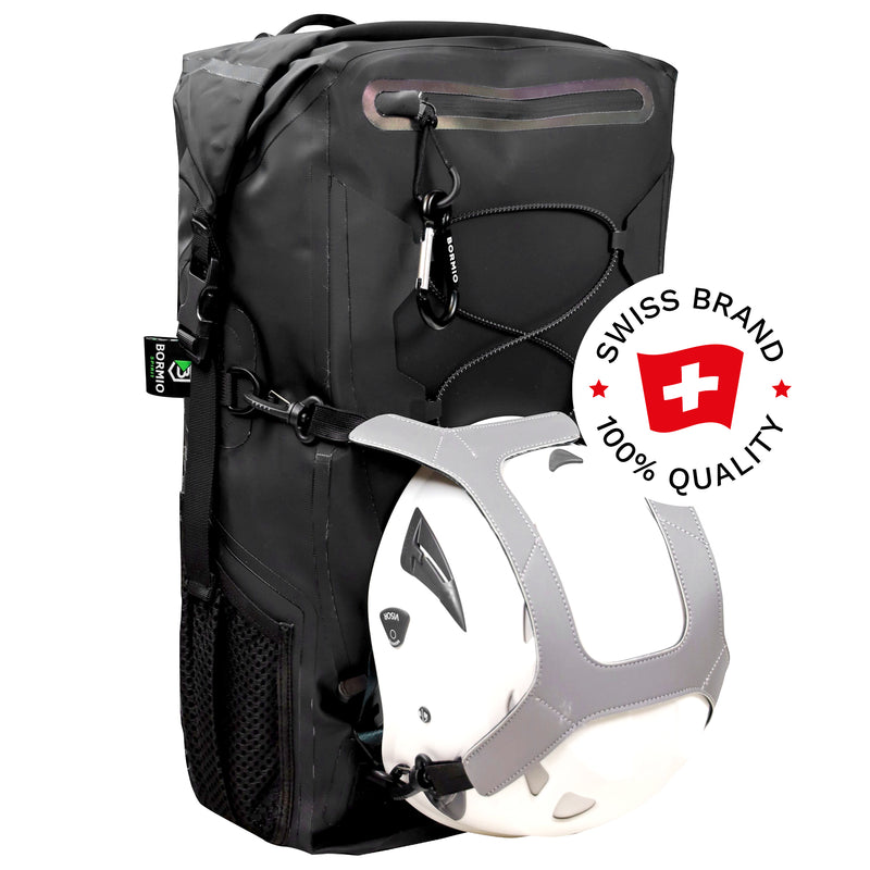 Baurucksack 35L | wasserdicht | PVC Tarpaulin 500D | Rolltop | mit Helmhalterung | Bormio Spirit Eskil