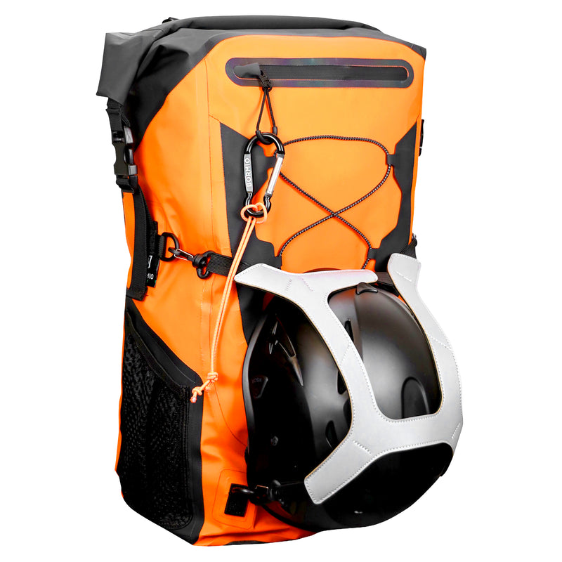 Baurucksack 35L | wasserdicht | PVC Tarpaulin 500D | Rolltop | mit Helmhalterung | Bormio Spirit Eskil