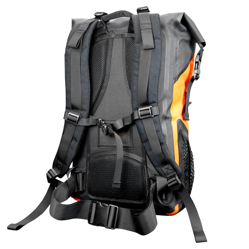 Baurucksack 35L | wasserdicht | PVC Tarpaulin 500D | Rolltop | mit Helmhalterung | Bormio Spirit Eskil