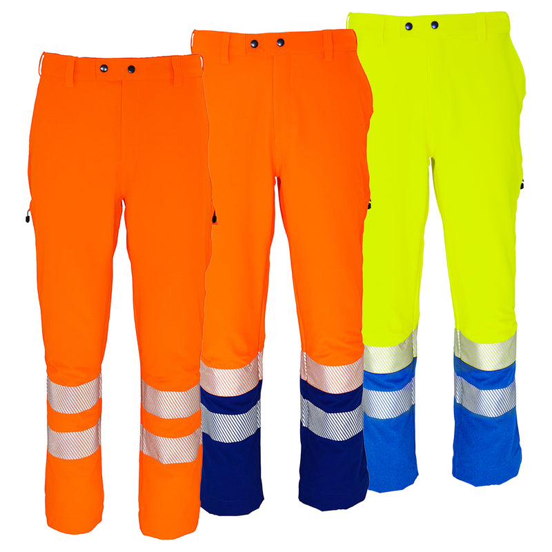 Warnschutz Bundhose | Klasse 2 | PE/Elastane | elastisch, dehnbar, extrem bequem & leicht | 208 g/m² | Bormio Safety Air 4 Comfort