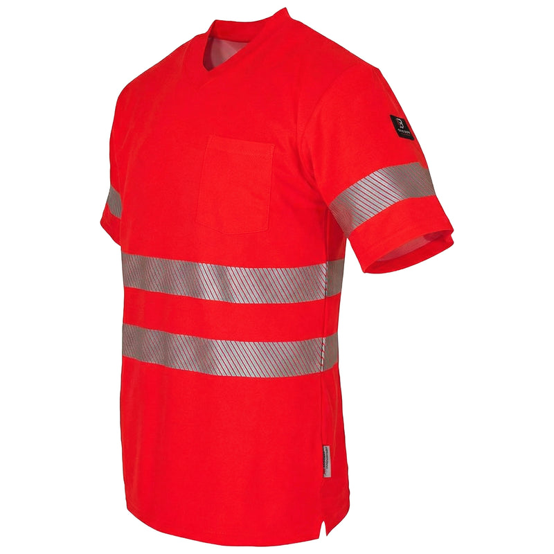 Warnschutz T-Shirt | Klasse 2 | UPF 80 | PE/Baumwolle | feinporig & geruchshemmend | 180 g/m² | Bormio Safety Säntis