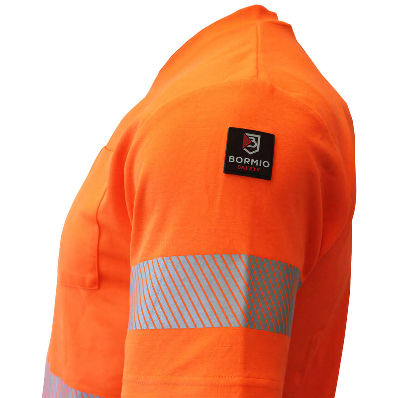 Warnschutz T-Shirt | Klasse 2 | UPF 80 | PE/Baumwolle | feinporig & geruchshemmend | 180 g/m² | Bormio Safety Säntis
