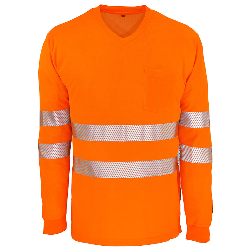 Warnschutz Langarmshirt | Klasse 2 | UPF 80 | PE/Baumwolle | feinporig & geruchshemmend | 180 g/m² | Bormio Safety Pilatus