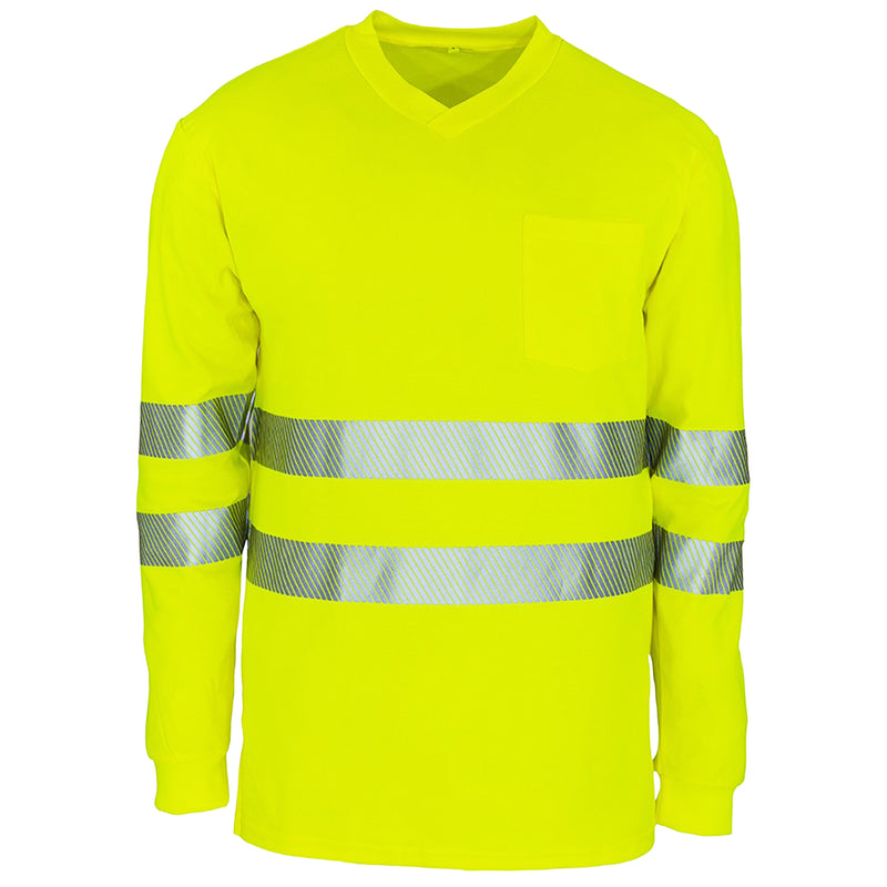 Warnschutz Langarmshirt | Klasse 2 | UPF 80 | PE/Baumwolle | feinporig & geruchshemmend | 180 g/m² | Bormio Safety Pilatus