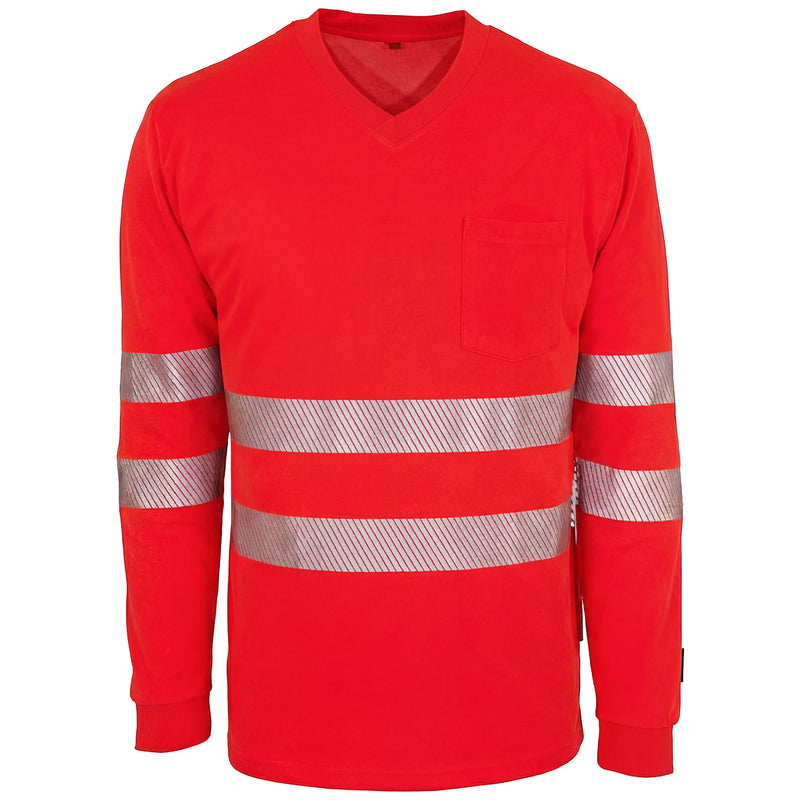 Warnschutz Langarmshirt | Klasse 2 | UPF 80 | PE/Baumwolle | feinporig & geruchshemmend | 180 g/m² | Bormio Safety Pilatus