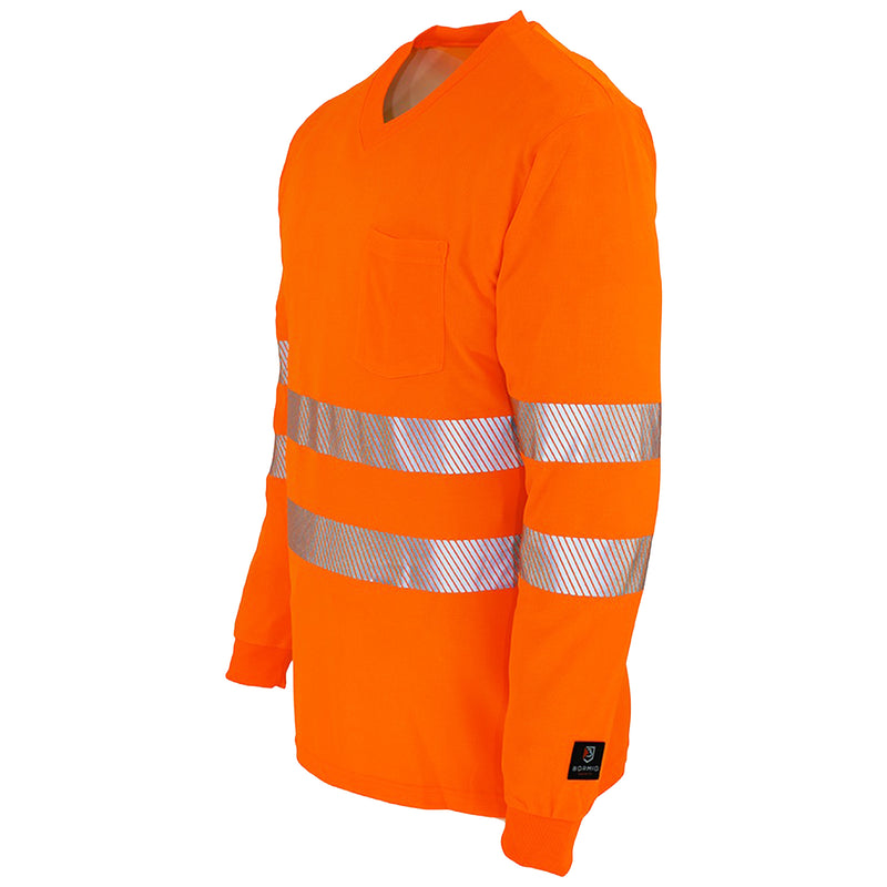 Warnschutz Langarmshirt | Klasse 2 | UPF 80 | PE/Baumwolle | feinporig & geruchshemmend | 180 g/m² | Bormio Safety Pilatus