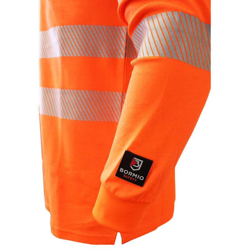 Warnschutz Langarmshirt | Klasse 2 | UPF 80 | PE/Baumwolle | feinporig & geruchshemmend | 180 g/m² | Bormio Safety Pilatus