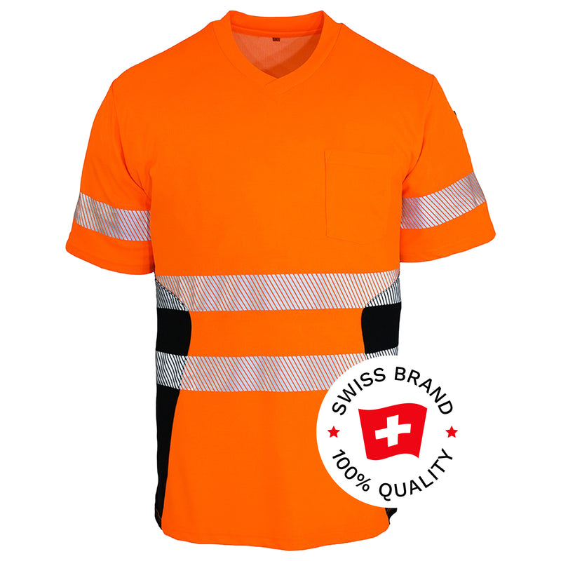 Warnschutz T-Shirt | Klasse 2 | PE/Bambus | kühlend & geruchshemmend | 190 g/m² | Bormio Safety Eiger