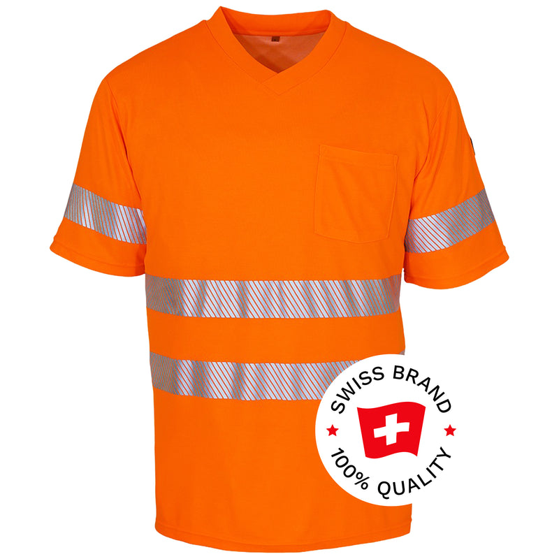 Warnschutz T-Shirt | Klasse 2 | PE/Bambus | kühlend & geruchshemmend | 190 g/m² | Bormio Safety Eiger