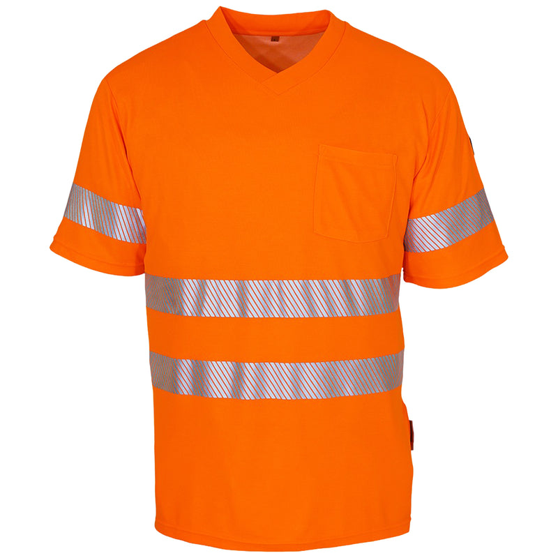 Warnschutz T-Shirt | Klasse 2 | PE/Bambus | kühlend & geruchshemmend | 190 g/m² | Bormio Safety Eiger