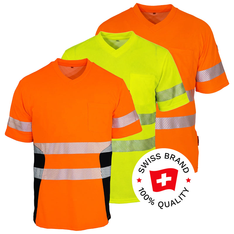 Warnschutz T-Shirt | Klasse 2 | PE/Bambus | kühlend & geruchshemmend | 190 g/m² | Bormio Safety Eiger