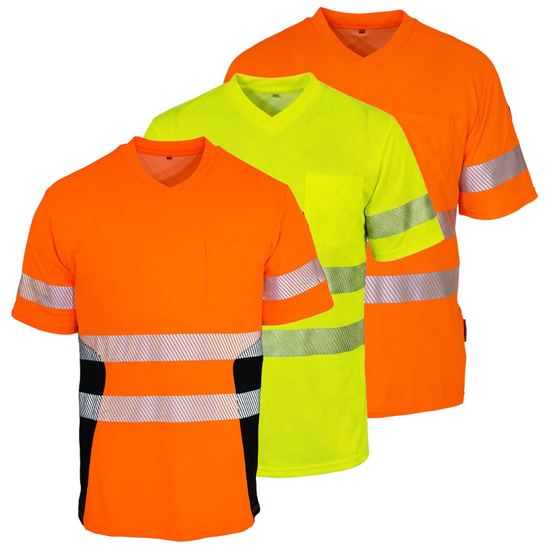 Warnschutz T-Shirt | Klasse 2 | PE/Bambus | kühlend & geruchshemmend | 190 g/m² | Bormio Safety Eiger