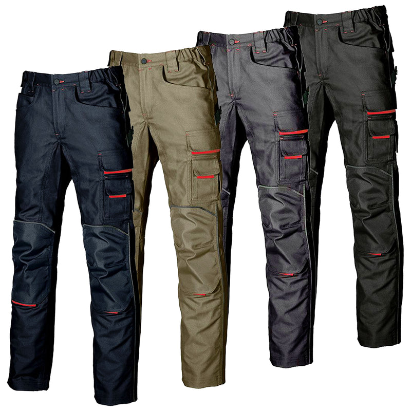Arbeits-Bundhose | Twill-Polycotton | Cordura-Verstärkungen | Kniepolstertaschen | 300 g/m² | EN 340-1 | U-Power Free
