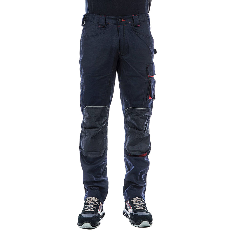 Arbeits-Bundhose | Twill-Polycotton | Cordura-Verstärkungen | Kniepolstertaschen | 300 g/m² | EN 340-1 | U-Power Free