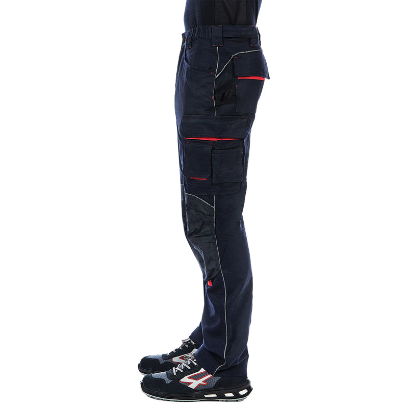 Arbeits-Bundhose | Twill-Polycotton | Cordura-Verstärkungen | Kniepolstertaschen | 300 g/m² | EN 340-1 | U-Power Free