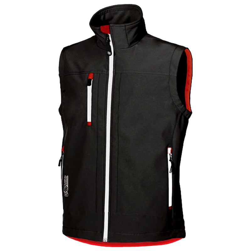 Softshellweste | Polyester/Elasthan | winddicht, wasserabweisend & atmungsaktiv | 320 g/m² | EN ISO 13688 | U-Power Climb
