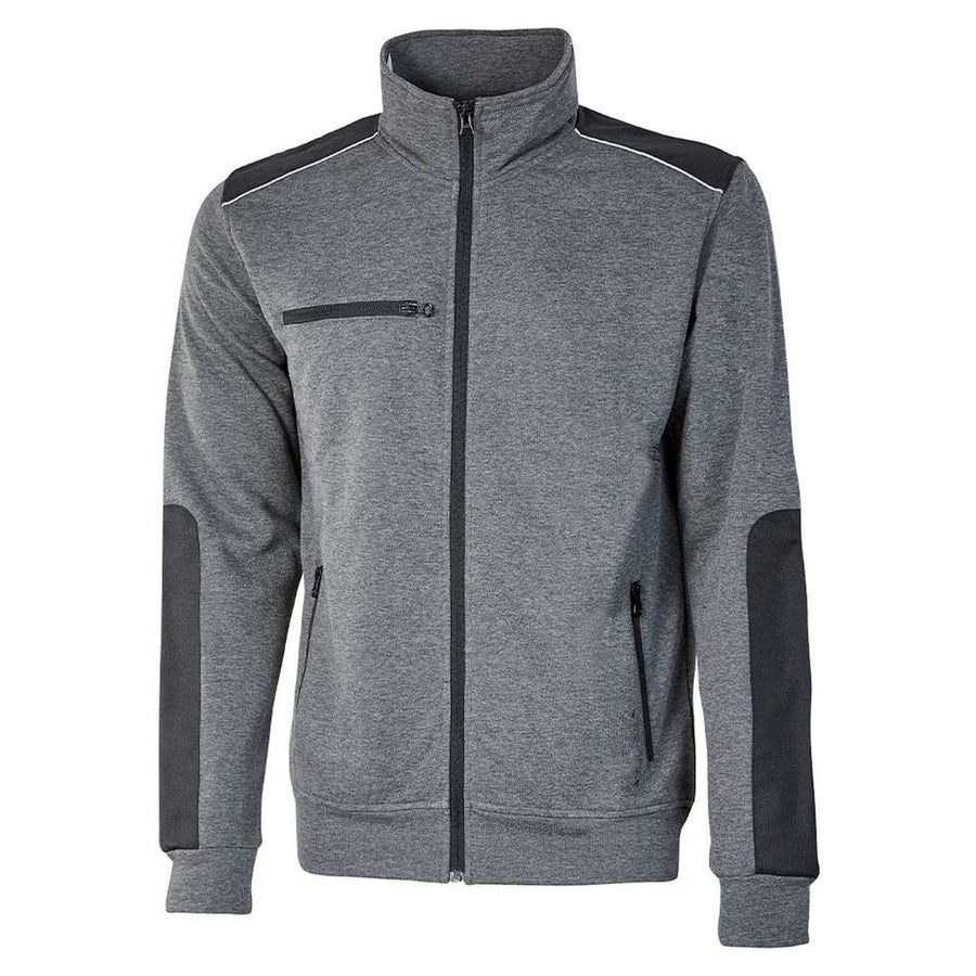 U-Power Snug Sweatjacke, Grey Meteorite, Vorderansicht