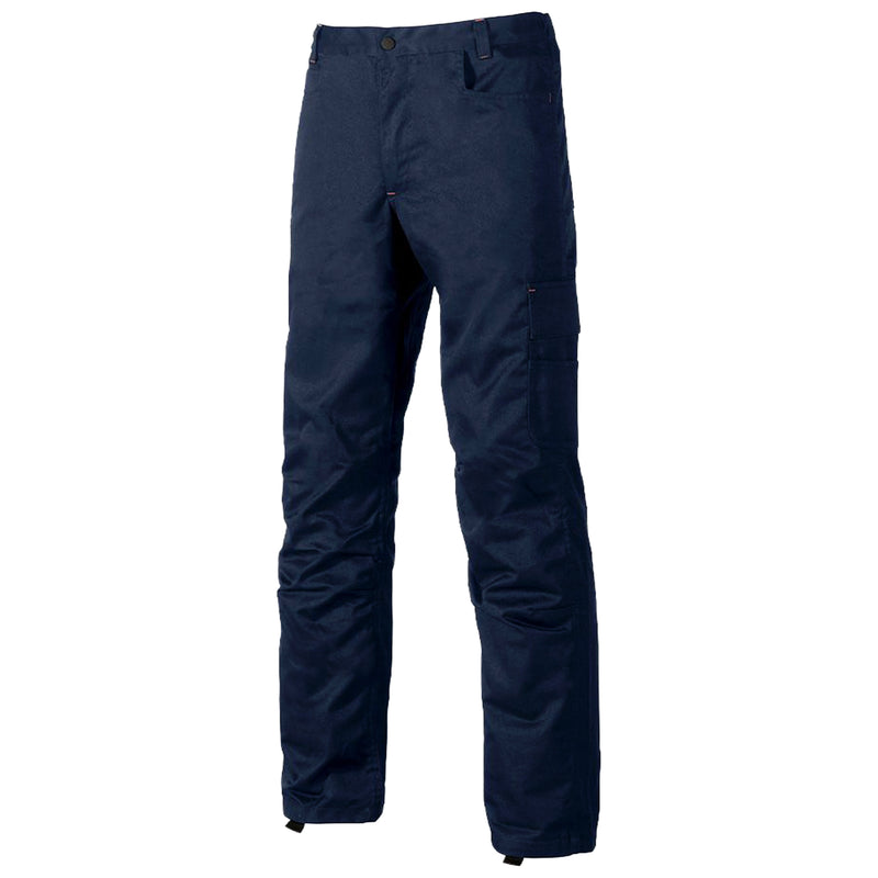 Arbeitshose | Polyester/Baumwolle | Twill-Polycotton | Tiefblau | Kniepolstertaschen | 245 g/m² | EN ISO 13688 | U-Power Alfa