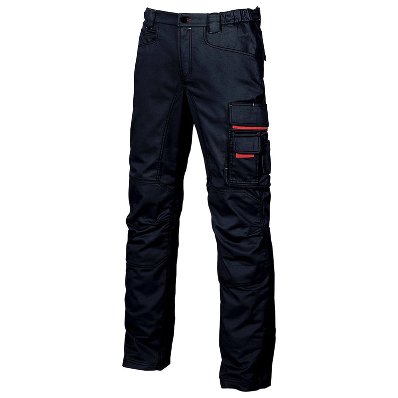 Arbeits-Winterhose | Baumwolle/Polyester | Flanell-Innenfutter | Twill-Polycotton | robust & strapazierfähig | 245 g/m² | EN ISO 13688 | U-Power Grin