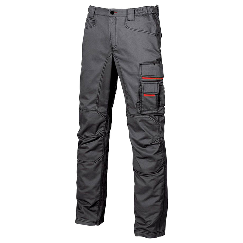 Arbeits-Winterhose | Baumwolle/Polyester | Flanell-Innenfutter | Twill-Polycotton | robust & strapazierfähig | 245 g/m² | EN ISO 13688 | U-Power Grin