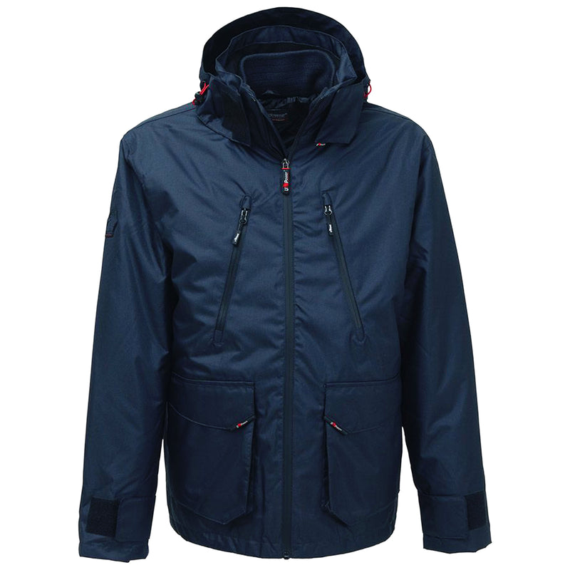 Regenparka | Polyester | wasserdicht, winddicht & atmungsaktiv | herausnehmbares Thermofutter | mit Kapuze | EN ISO 13688 | U-Power Forex