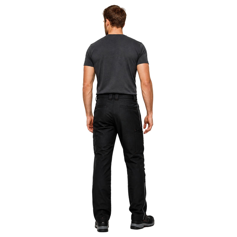 Arbeits-Softshellhose | Polyester | Carbon-Schwarz | wasserabweisend | Kniepolstertaschen | 320 g/m² | EN ISO 13688 | U-Power Pit
