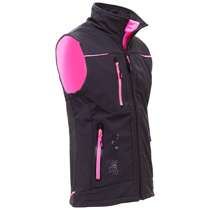 Damen Softshellweste | Polyester/Spandex | wasserdicht, winddicht & atmungsaktiv | 320 g/m² | EN ISO 13688 | U-Power Universe Lady
