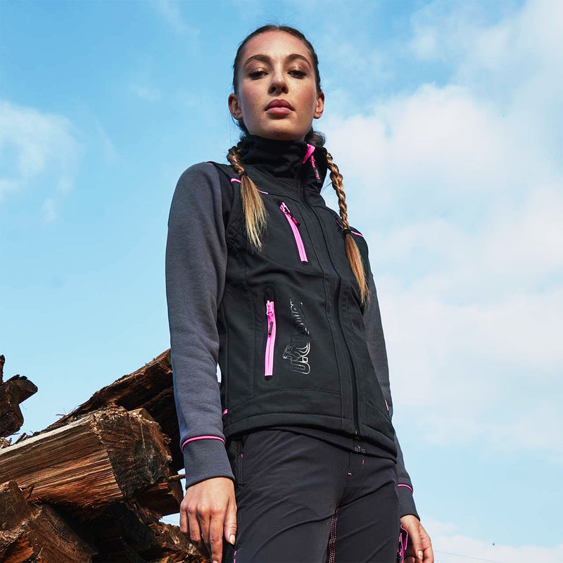 Damen Softshellweste | Polyester/Spandex | wasserdicht, winddicht & atmungsaktiv | 320 g/m² | EN ISO 13688 | U-Power Universe Lady