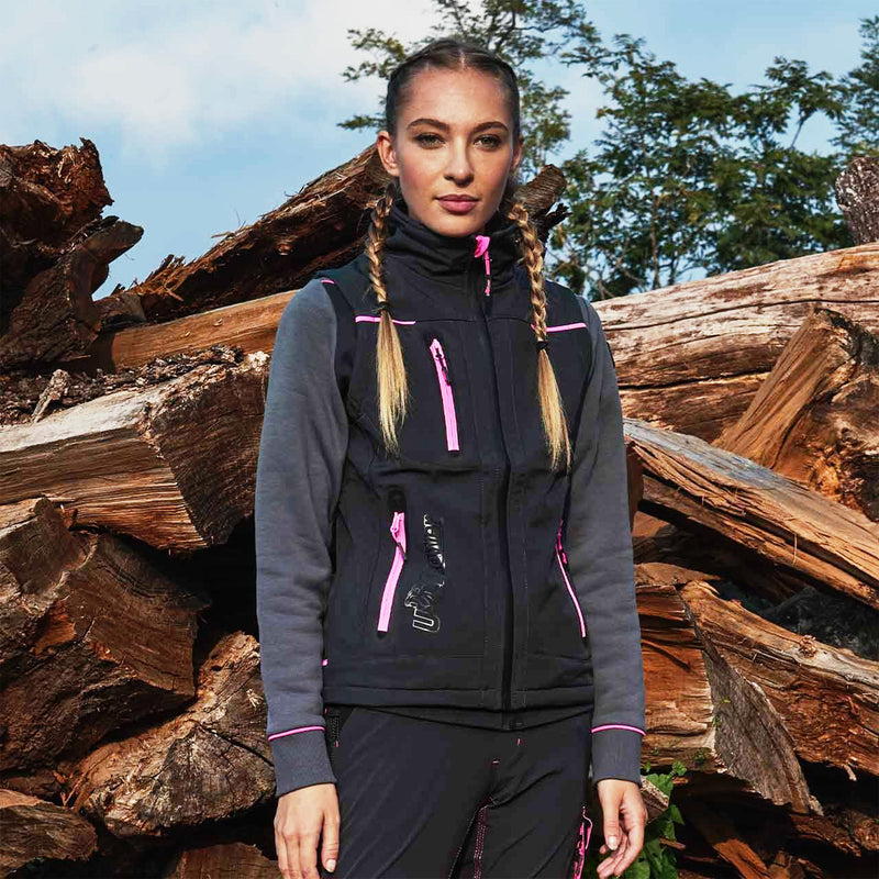 Damen Softshellweste | Polyester/Spandex | wasserdicht, winddicht & atmungsaktiv | 320 g/m² | EN ISO 13688 | U-Power Universe Lady