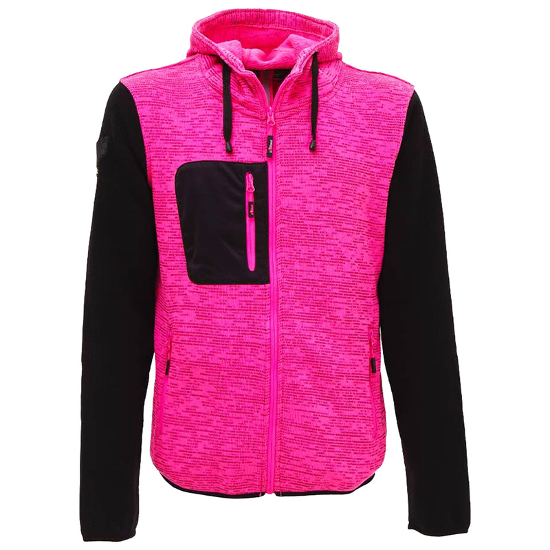 Damen Fleecejacke | Polyester | wärmende Fleece-Innenseite | 310 g/m² | mit Kapuze | EN ISO 13688 | U-Power Rainbow Lady