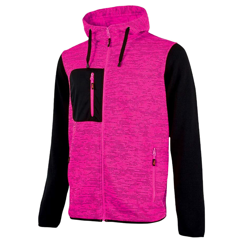 Damen Fleecejacke | Polyester | wärmende Fleece-Innenseite | 310 g/m² | mit Kapuze | EN ISO 13688 | U-Power Rainbow Lady