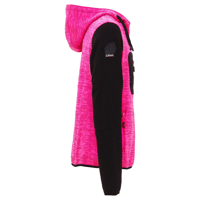 Damen Fleecejacke | Polyester | wärmende Fleece-Innenseite | 310 g/m² | mit Kapuze | EN ISO 13688 | U-Power Rainbow Lady