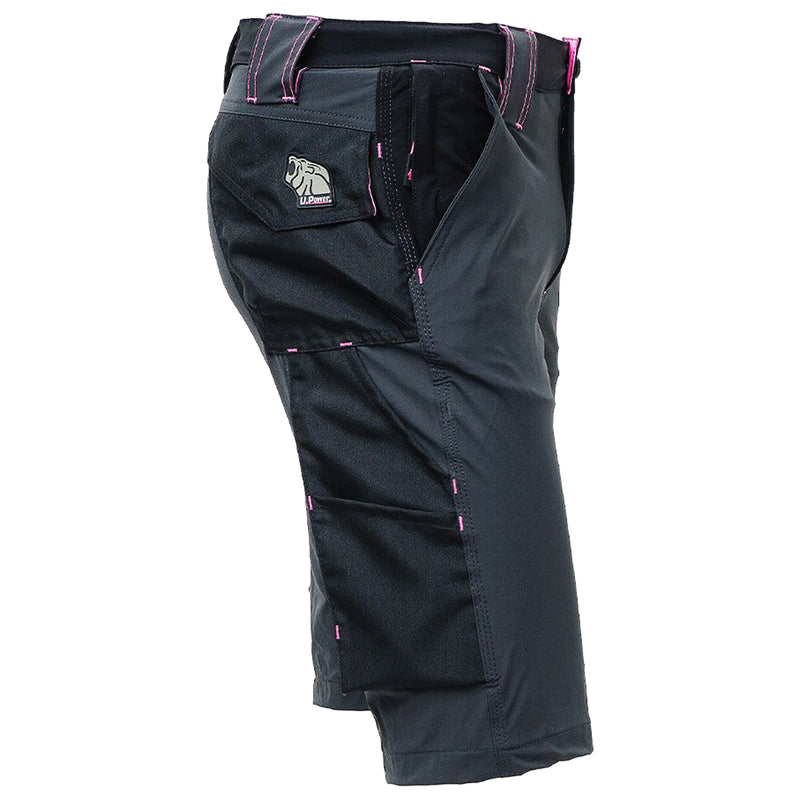 Damen-Arbeitsshorts | U-4 Stretch-Gewebe | wasserabweisend, atmungsaktiv & schnelltrocknend | Slim Fit | U-Power Mercury Lady