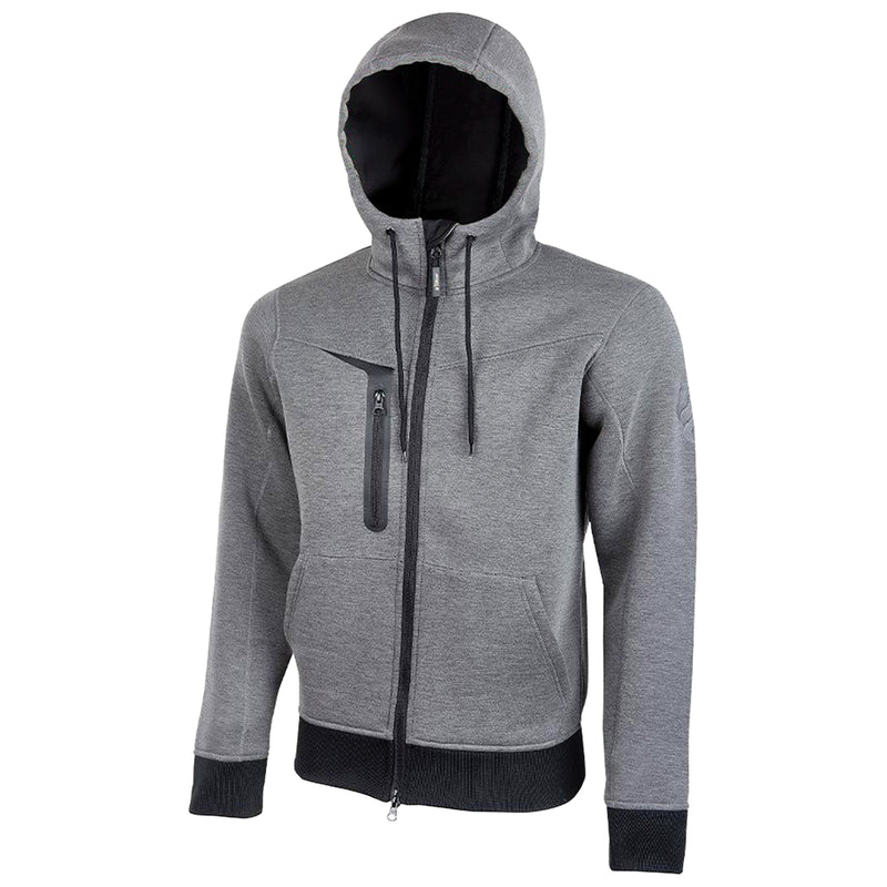 Sweatjacke | Jersey Scuba Stretch | atmungsaktiv & wasserabweisend | 330 g/m² | mit Kapuze & Lüftungsöffnungen | EN ISO 13688 | U-Power Tasty