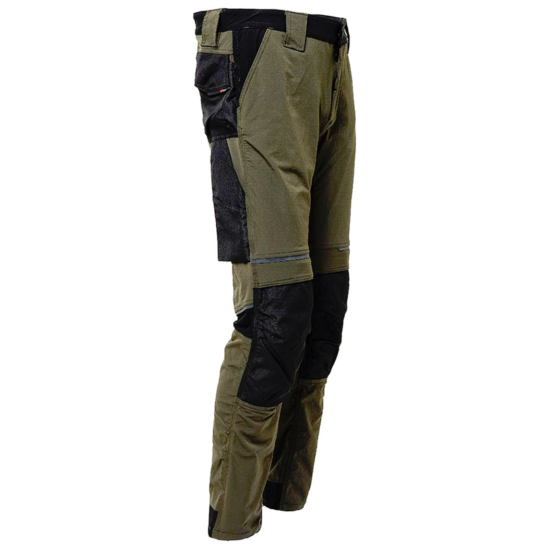 Arbeitshose | Nylon/Spandex | 4-Wege-Stretch | Kniepolstertaschen | wasserabweisend | 260 g/m² | EN ISO 13688 | U-Power Atom