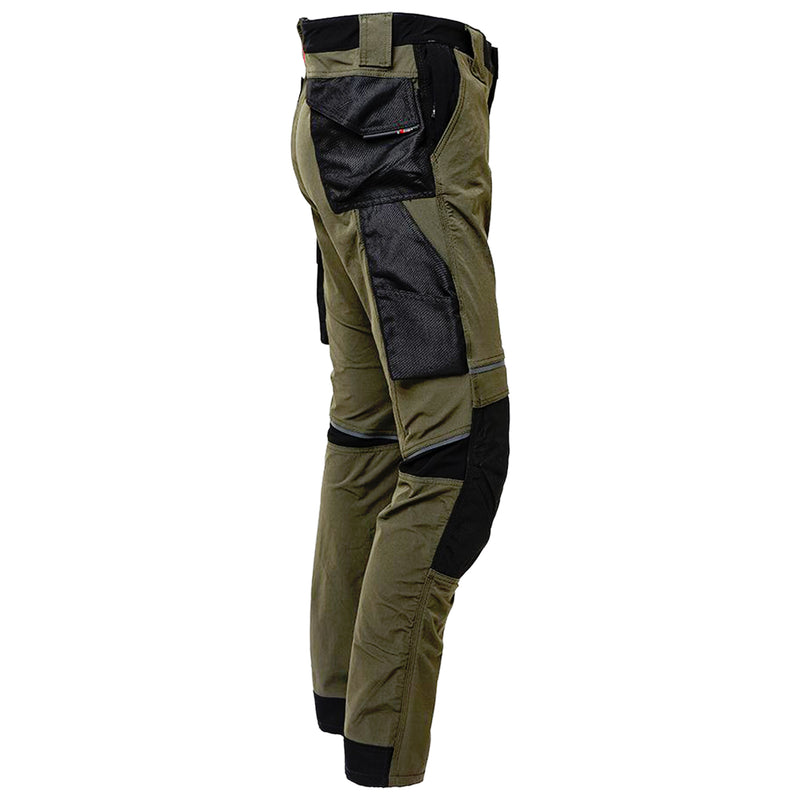 Arbeitshose | Nylon/Spandex | 4-Wege-Stretch | Kniepolstertaschen | wasserabweisend | 260 g/m² | EN ISO 13688 | U-Power Atom
