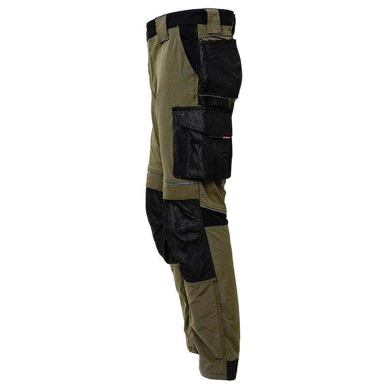 Arbeitshose | Nylon/Spandex | 4-Wege-Stretch | Kniepolstertaschen | wasserabweisend | 260 g/m² | EN ISO 13688 | U-Power Atom