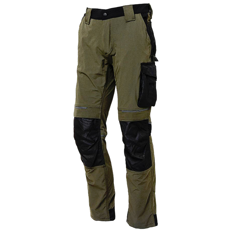 Arbeitshose | Nylon/Spandex | 4-Wege-Stretch | Kniepolstertaschen | wasserabweisend | 260 g/m² | EN ISO 13688 | U-Power Atom