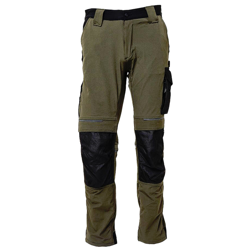 Arbeitshose | Nylon/Spandex | 4-Wege-Stretch | Kniepolstertaschen | wasserabweisend | 260 g/m² | EN ISO 13688 | U-Power Atom