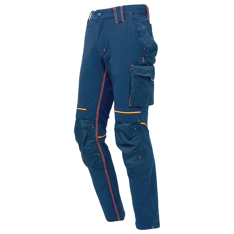Arbeitshose | Nylon/Spandex | 4-Wege-Stretch | Kniepolstertaschen | wasserabweisend | 260 g/m² | EN ISO 13688 | U-Power Atom